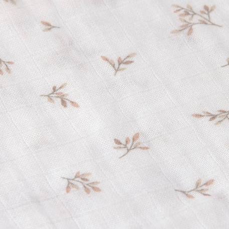 Lot de 3 langes mousseline miracle of nature (80x80 cm) Beige, blanc 3 - vertbaudet enfant 