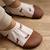 Chaussons tout-terrain les petits teckels (pointures 21-23) Blanc, marron 3 - vertbaudet enfant 