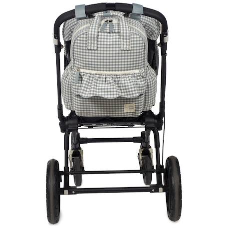 Sac à dos à langer praliné vichy moka Vert 3 - vertbaudet enfant 