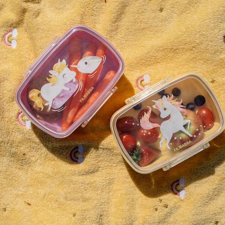 Lot de 2 lunch box les contes de christian la baleine (0,75 l) Bleu, blanc+Jaune, rose, blanc 9 - vertbaudet enfant 