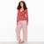 Pyjama 2 pieces de grossesse avec brassiere intégrée et ceinture stretch insomnia Multico rose 4 - vertbaudet enfant 