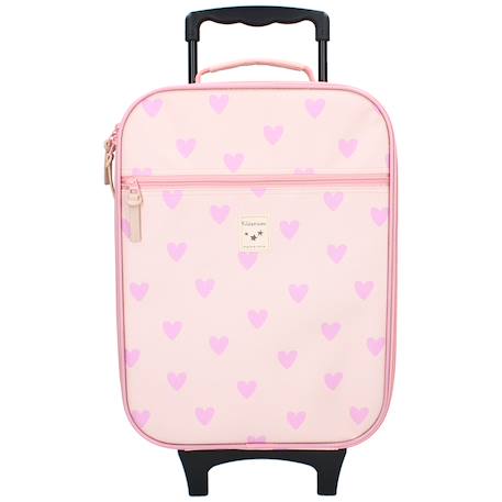 Valise enfant à roulettes Rose+Vert 2 - vertbaudet enfant 