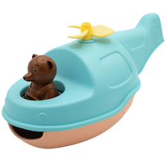Jouet-Premier âge-Hélicoptère bateau de petit ours brun