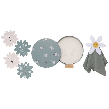 Coffret naissance à empreintes daisy blue Bleu 2 - vertbaudet enfant 