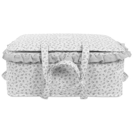 Valise de maternité little bloom fleurs Gris 4 - vertbaudet enfant 