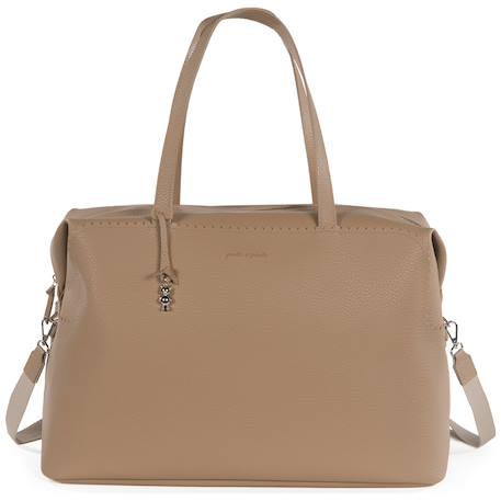 Sac weekend icon cream Beige+Marron 7 - vertbaudet enfant 