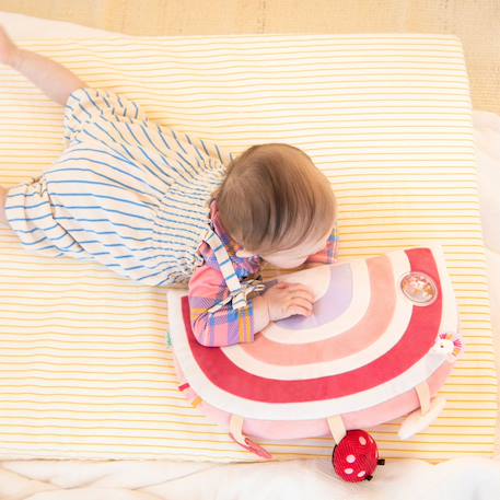 Coussin d'activités lena Bleu, écru, marron+Rose, écru, violet 10 - vertbaudet enfant 