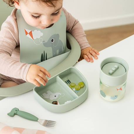 Bavoir silicone playground Vert 4 - vertbaudet enfant 