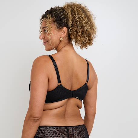 Soutien-gorge allaitement sans armatures en dentelle sweet Noir 2 - vertbaudet enfant 