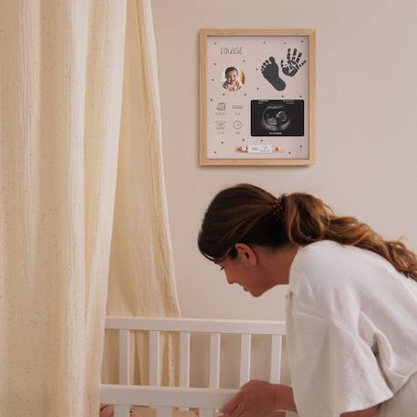Cadre maternité à empreintes (28x33 cm) Beige, bois 6 - vertbaudet enfant 