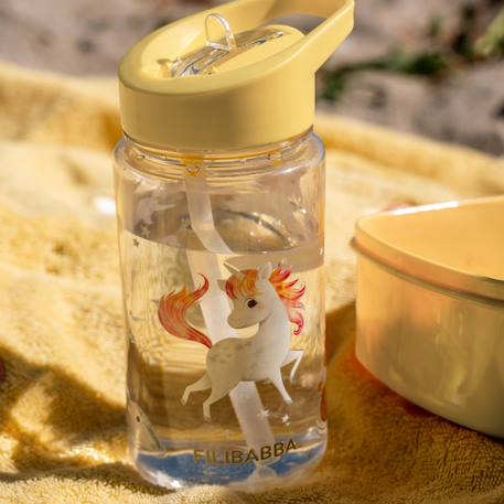Gourde les contes de christian la baleine (400 ml) Bleu, blanc+Jaune, rose, blanc 10 - vertbaudet enfant 