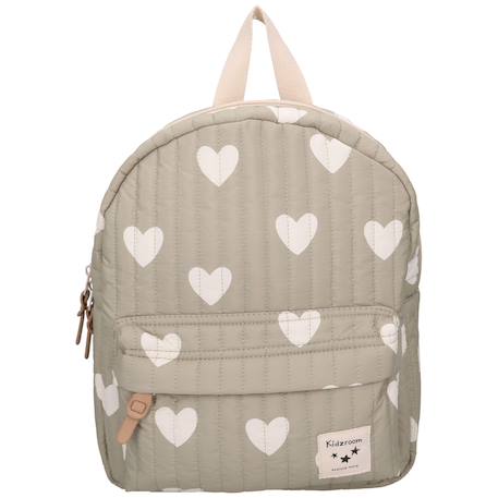 Sac à dos enfant wonderful worlds cœurs (31 cm) Vert, blanc 2 - vertbaudet enfant 