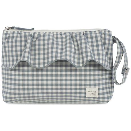 Trousse de toilette praliné vichy matcha Vert 1 - vertbaudet enfant 