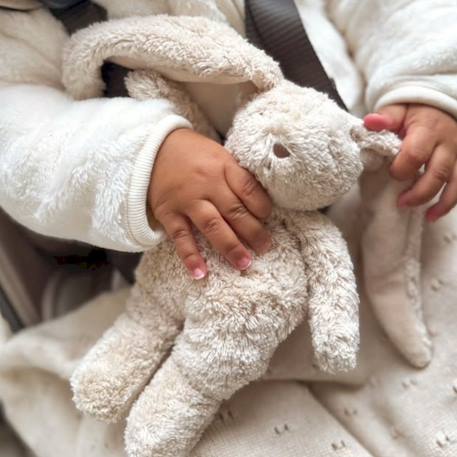 Petit lapin sensoriel en coton bio Sable 3 - vertbaudet enfant 