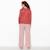 Pyjama 2 pieces de grossesse avec brassiere intégrée et ceinture stretch insomnia Multico rose 2 - vertbaudet enfant 