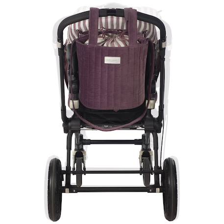 Sac bucket cherry velvet Mauve 2 - vertbaudet enfant 
