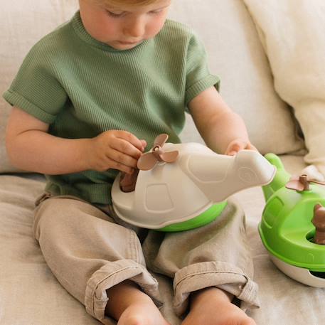 Hélicoptère bateau milk Beige+Orange 4 - vertbaudet enfant 