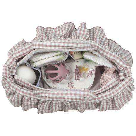 Sac à langer praliné vichy matcha Marron+Vert 5 - vertbaudet enfant 