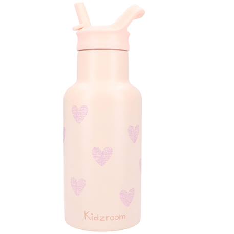 Gourde cœurs (350 ml) Rose 1 - vertbaudet enfant 