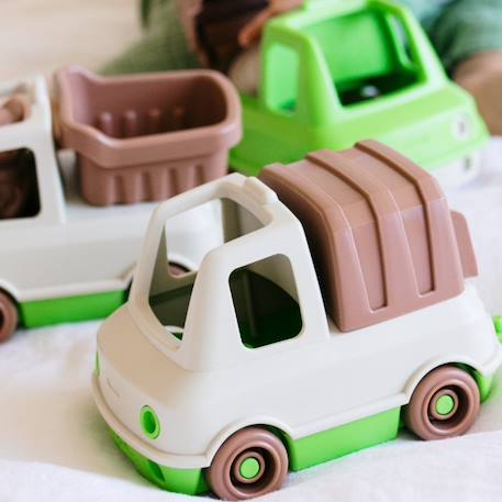 Camion poubelle milk Beige+orange 4 - vertbaudet enfant 