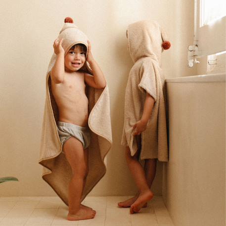 Cape de bain bébé so cute Beige 3 - vertbaudet enfant 