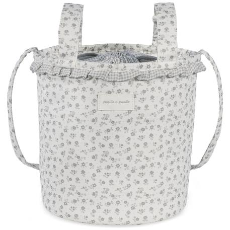 Sac bucket little bloom fleurs Gris 1 - vertbaudet enfant 