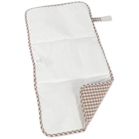 Tapis à langer praliné vichy matcha Marron+Vert 2 - vertbaudet enfant 