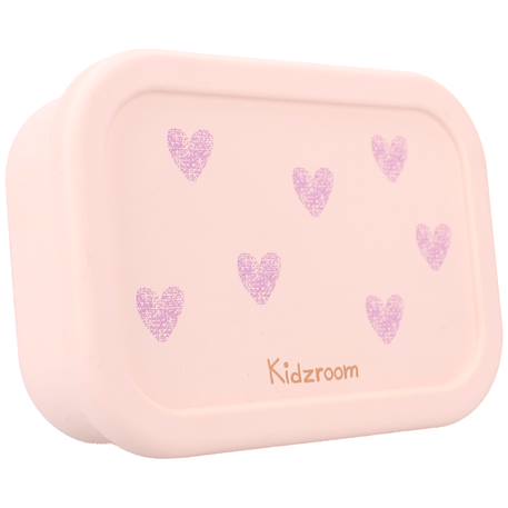 Lunch box en silicone cœurs Rose 1 - vertbaudet enfant 
