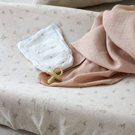 Lot de 3 langes mousseline miracle of nature (80x80 cm) Beige, blanc 6 - vertbaudet enfant 