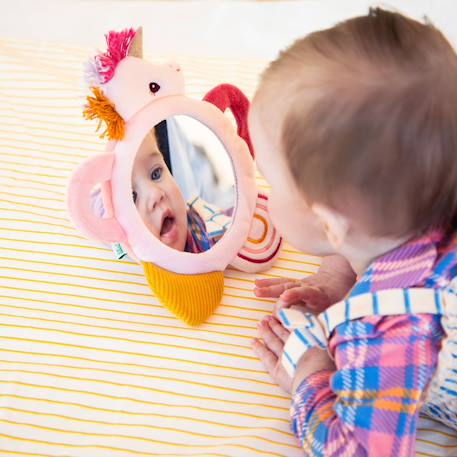 Miroir d'activités lena Beige, orange, vert+Rose, écru, jaune 12 - vertbaudet enfant 