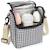 Sac isotherme biberons i love vichy Noir 3 - vertbaudet enfant 