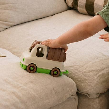 Camion poubelle milk Beige+orange 5 - vertbaudet enfant 