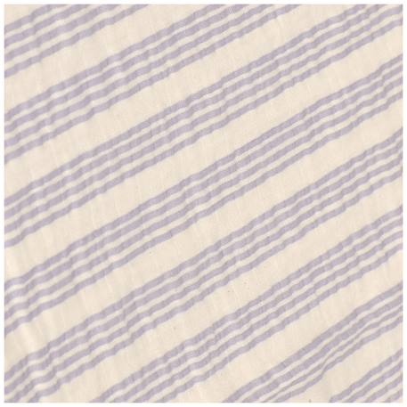 Lot de 3 langes mousseline tiny team lilas pastel (60x60 cm) Lilas, blanc 4 - vertbaudet enfant 