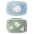 Lot de 2 lunch box les contes de christian la baleine (0,75 l) Bleu, blanc+Jaune, rose, blanc 2 - vertbaudet enfant 
