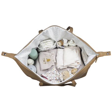 Sac weekend icon cream Beige+Marron 9 - vertbaudet enfant 
