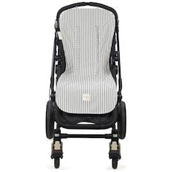 Puériculture-Poussette-Assise pour poussette praliné rayures matcha