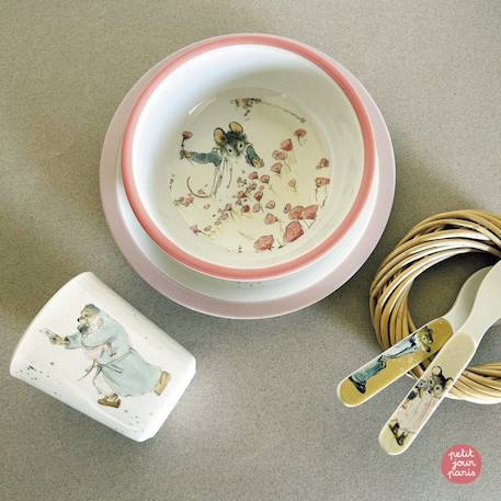Coffret repas ernest et célestine rose (5 pièces) Rose 4 - vertbaudet enfant 