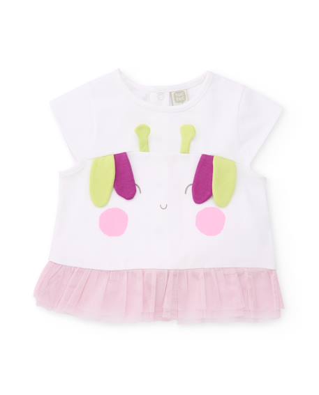 Ensemble en tricot pour nouveau-né avec volant en tulle Blanc 3 - vertbaudet enfant 