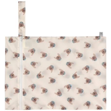 Lot de 2 sacs étanches pour vêtements mouillés tiny team chien Vert, marron 3 - vertbaudet enfant 