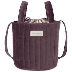 Puériculture-Sac bucket cherry velvet
