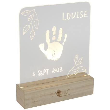 Cadre lumineux à empreintes olive tree (18x23 cm) Transparent, bois 2 - vertbaudet enfant 