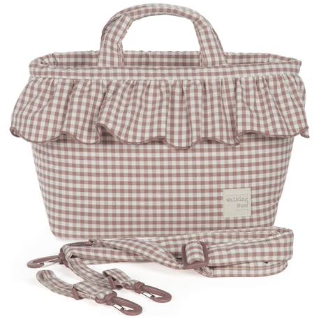 Sac à langer praliné vichy matcha Marron+Vert 3 - vertbaudet enfant 