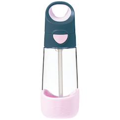 Puériculture-Gourde en tritan avec paille indigo (450 ml)