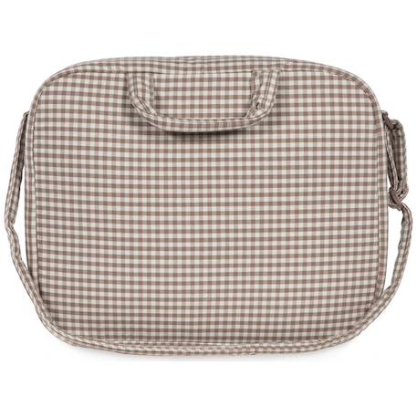 Valise de maternité praliné vichy moka Marron 2 - vertbaudet enfant 