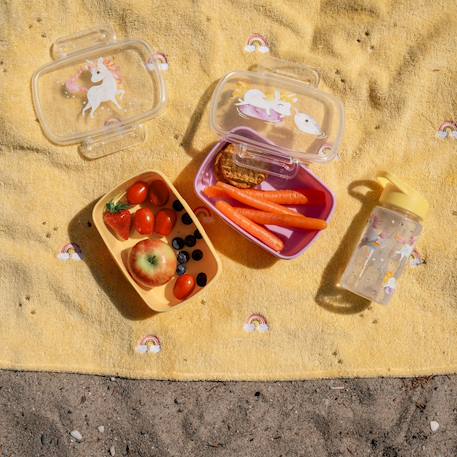 Lot de 2 lunch box les contes de christian la baleine (0,75 l) Bleu, blanc+Jaune, rose, blanc 12 - vertbaudet enfant 