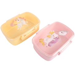 Puériculture-Lot de 2 lunch box les contes de christian la baleine