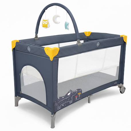 Lit de voyage double hauteur Complet Duo Hérisson vert+Hibou Beige+Petit chien gris 13 - vertbaudet enfant 
