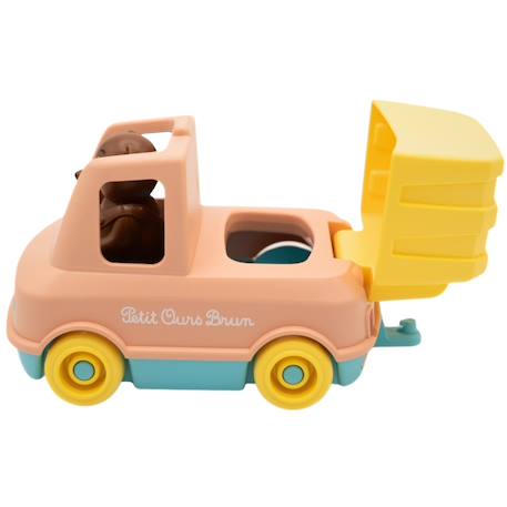 Camion poubelle de petit ours brun Menthe+Pêche 8 - vertbaudet enfant 