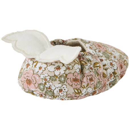 Chaussons avec ailes d'ange imprimé liberty (0-6 mois) Rose, marron, vert 2 - vertbaudet enfant 