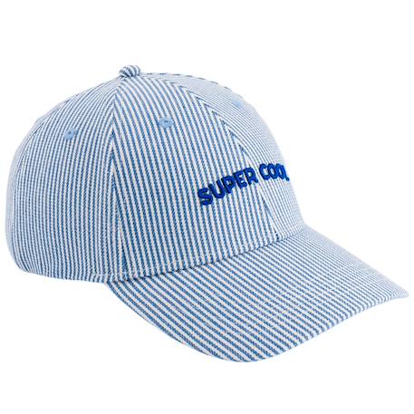 Fille-Casquette enfant marinière super cool bleu (9-24 mois)